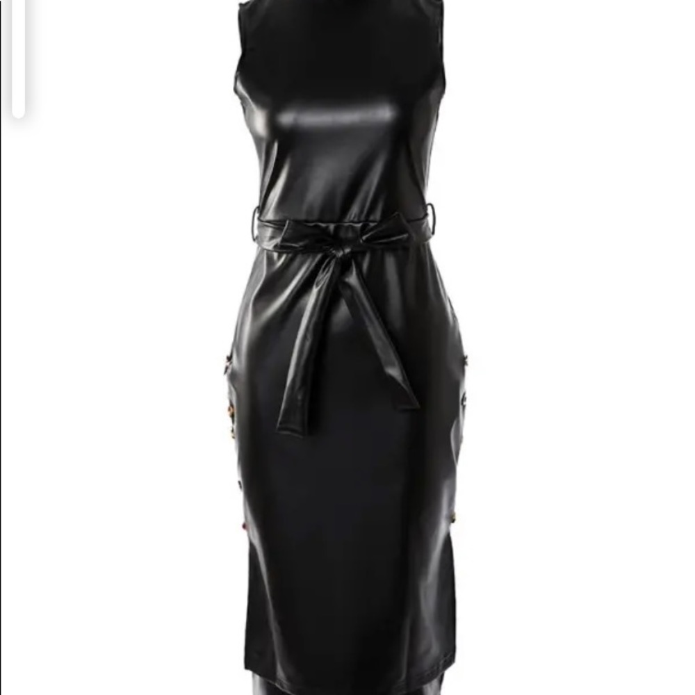 New✨Leather Bodycon Dress✨ - Picture 7 of 10